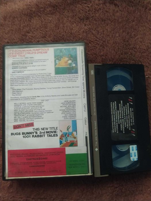 Willy Wonka i Fabryka Czekolady kaseta vhs ITI