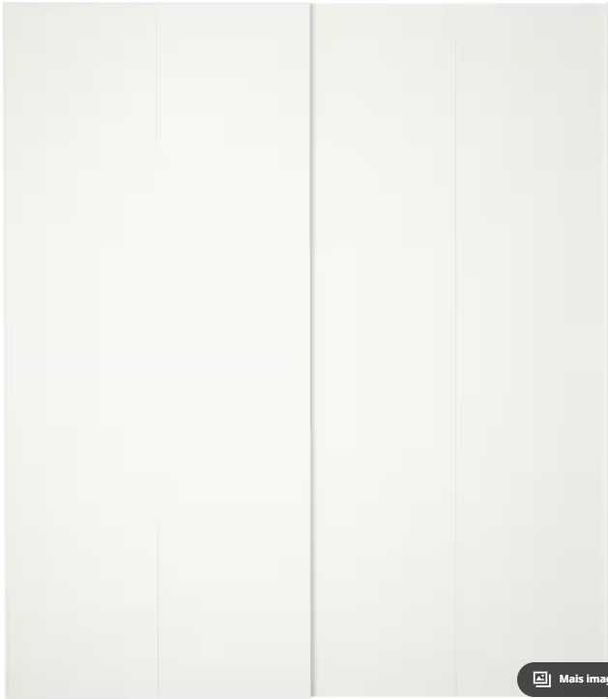 2 Pares de portas deslizantes, branco com brilho, 200x236 cm PAX IKEA