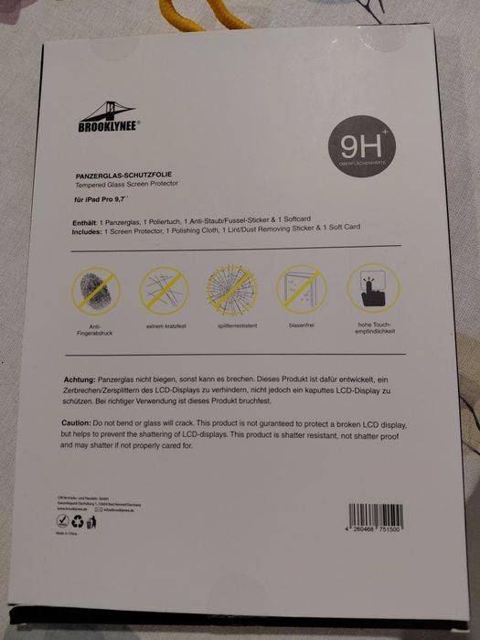 Duas Películas de vidro  iPad pro 9,7
