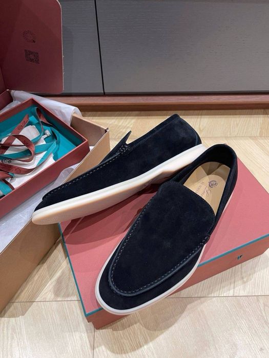 Чоловічі замшеві лофереи чорні