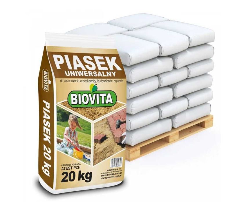 Piasek Uniwersalny TONA (budowa, ogród, przeciw gołoledzi) 50x20kg