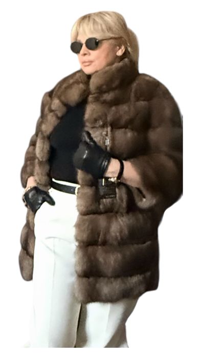 Шуба соболь баргузин Manzari оригинал лавандер