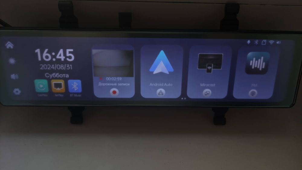 Видеорегистратор Зеркало 4k  12 дюймов Android Auto,Carpley