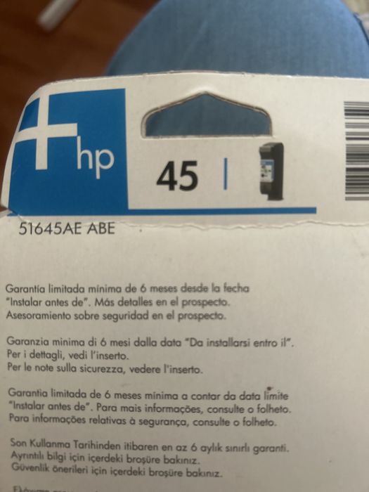 Tinteiro Original HP 45 Preto (51645AE) NOVO