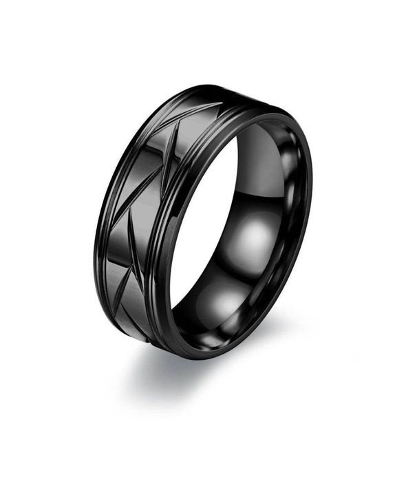 Кольцо мужское Shipin 21 размер, 8 мм, черное
