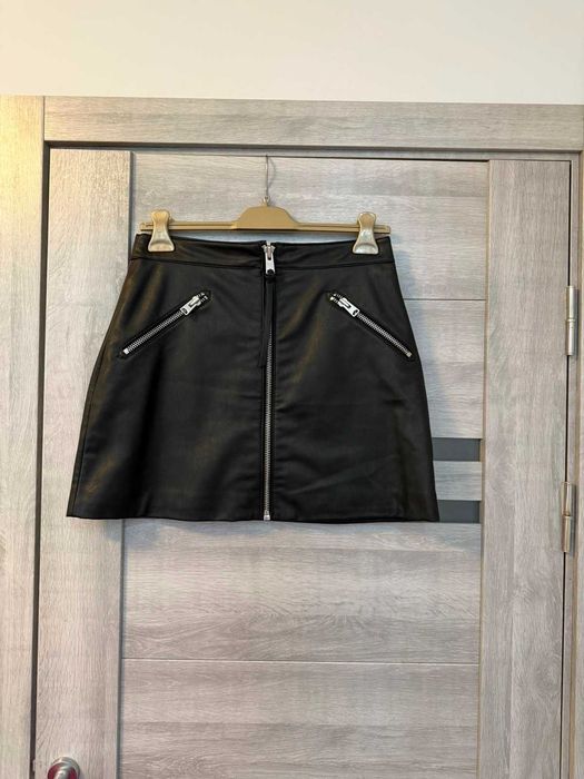 Спідниця ALLSAINTS еко шкіра чорна