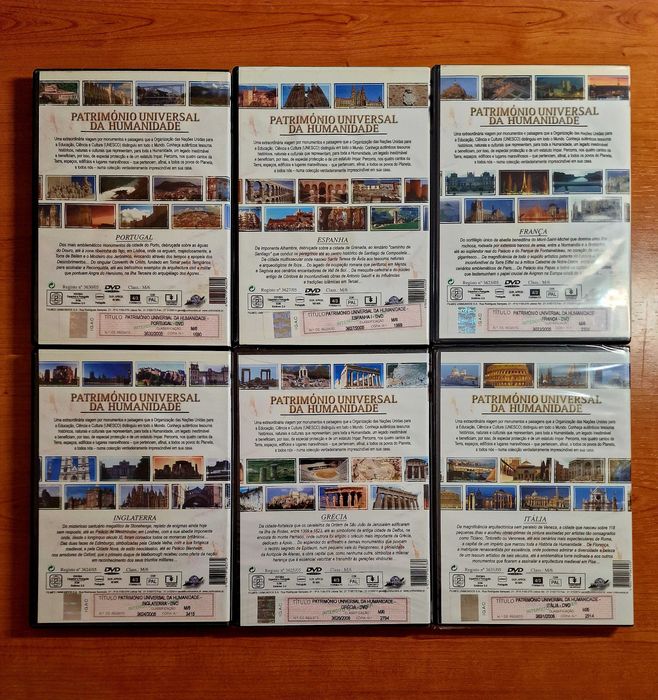 Coleção Património da Humanidade (UNESCO) / COMPLETA e NOVA /13dvds