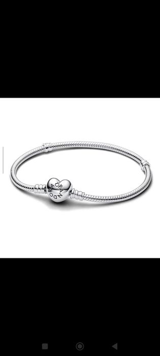 Pandora Moments Heart Snake Chain Bracelet 594594C00-20 оригінал срібло 925