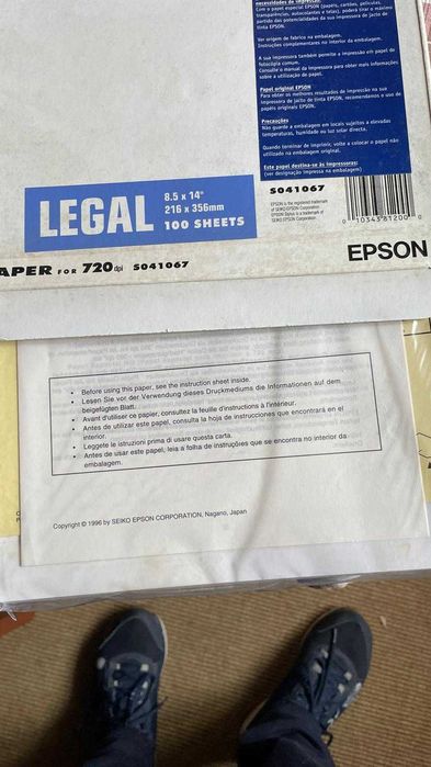 Papel especial para impressoras jato de tinta Epson e Hp