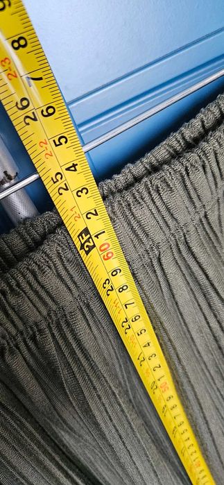 Spódnica reserved XS plisowana khaki zielony długość za kolano