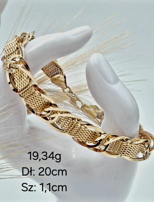 Złota bransoletka 585 14k NOWA