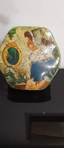 Lata antiga bolachas azeite