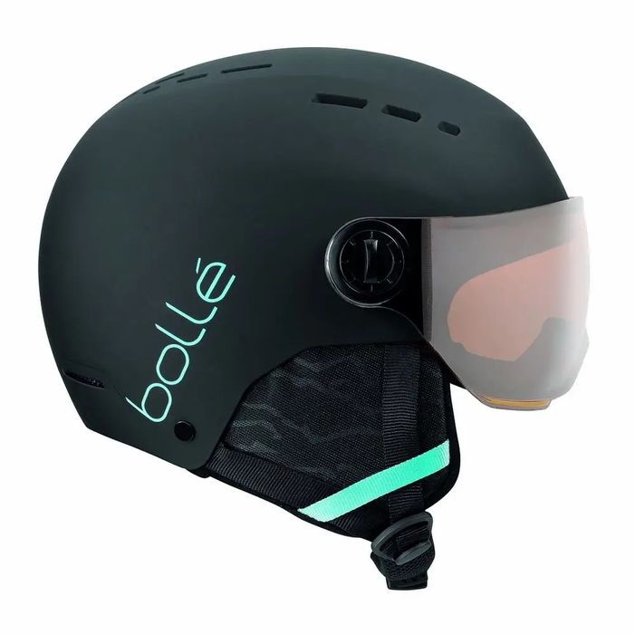 outlet kask narciarski bollé quiz visor s 52-55 cm czarny mat z wizjerem