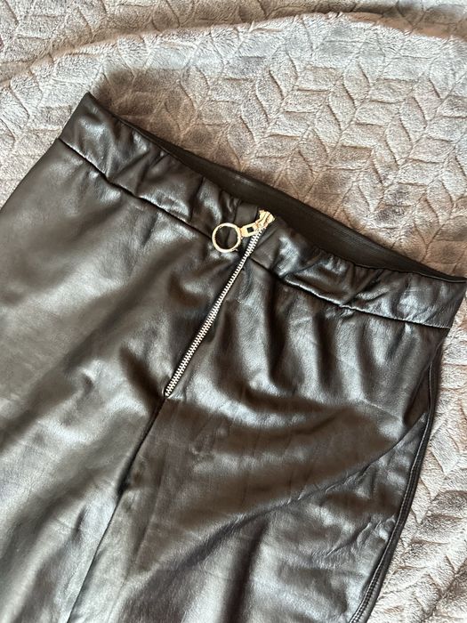 Легінси зі штучної шкіри з утепленням XL