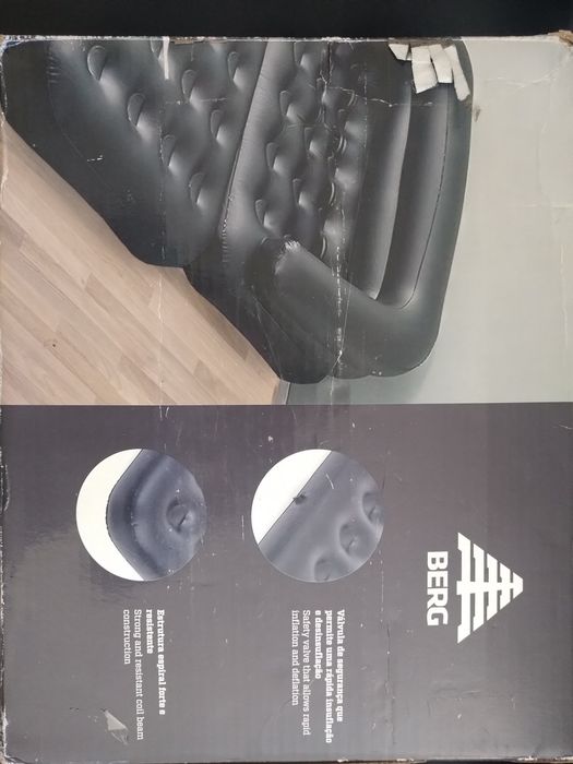 Colchão/ Sofá Insuflável + Bomba Bestway (Como Novo)