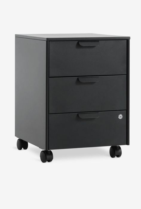 Komoda 3 szuflady czarna