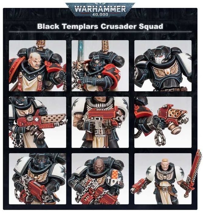 Warhammer 40000 Black Templars Primaris Crusader Squad