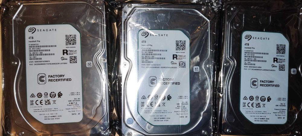 Seagate IronWolf Pro ST4000NT001 4TB  - Mam 3szt.