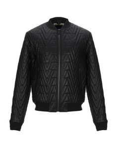 Роскошная стеганая кожаная мужская куртка DG. 100% овечья кожа.