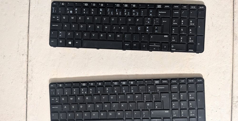 2 Teclados HP para Portátil – com Stickers PT