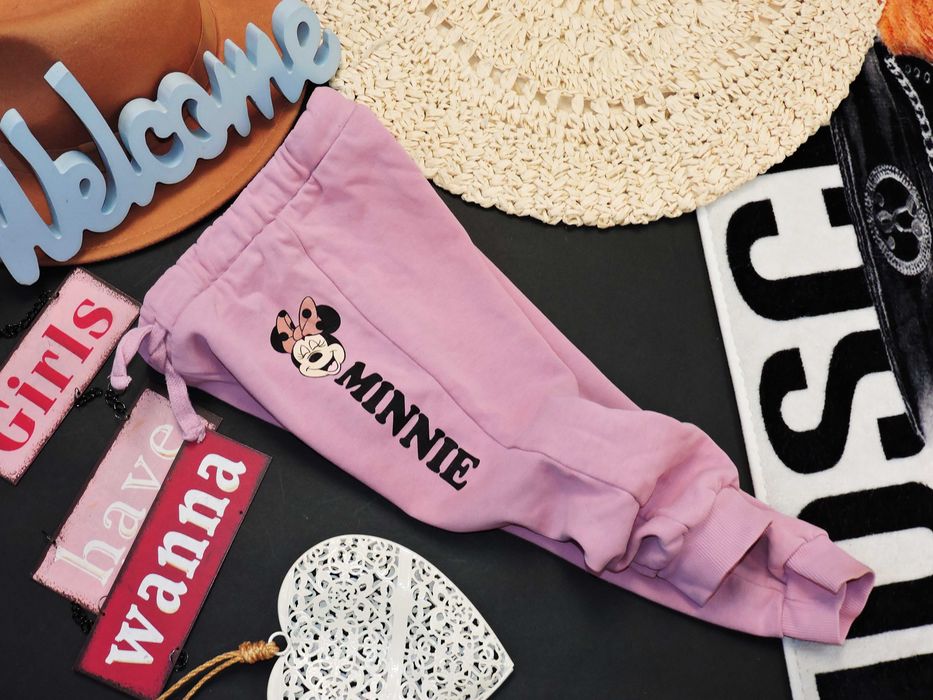 H&M - spodnie dresy joggersy Myszka Minnie r 98
