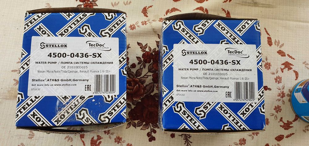 Помпа водяная (насос) охлажнения Stellox 45000436SX