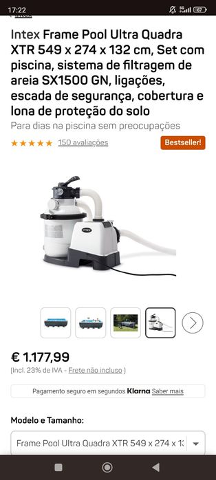 Piscina Intex 5.50x.2.74x1.32