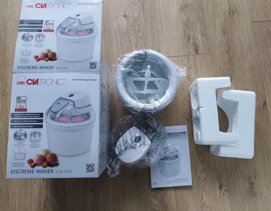 Maszyna do lodów nowa Clatronic ICM 3764