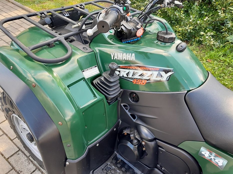 Yamaha grizzly 450 4x4 irs salon pl orginal rejestracja doposazony kodiak