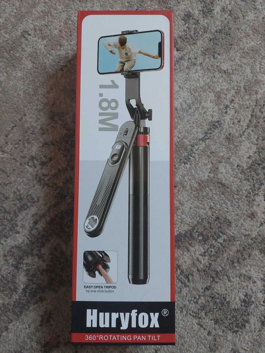 Huryfox Selfie Stick Tripod 1.8m