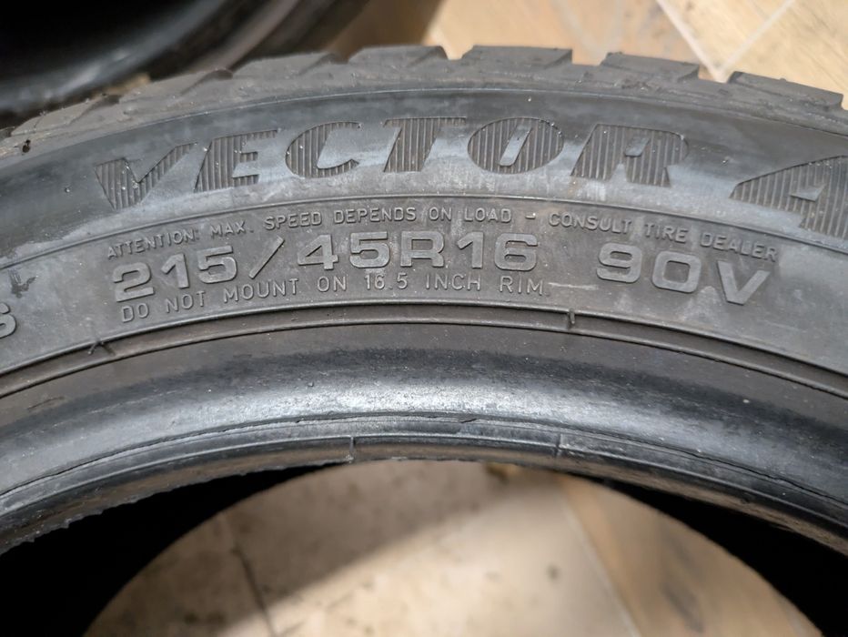 Goodyear Vector 4 season opony wielosezonowe  215/45/16 2021r 7,5mm  WYSYŁKA