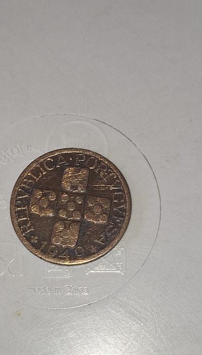 Moeda de xx centavos portugueses de 1949