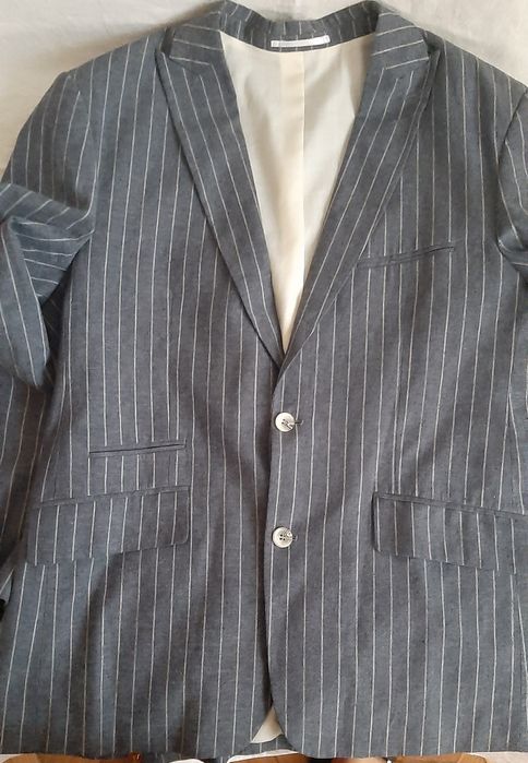 Льняной мужской пиджак, 100 % лён, весит 400 г., размер 52, рост 18