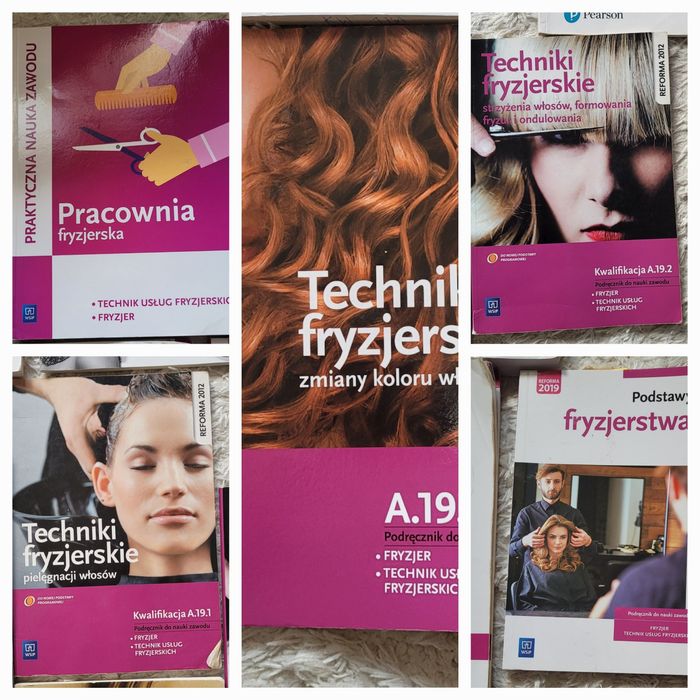 Podręczniki do szkoły fryzjerskiej
