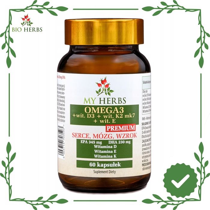 omega 3 + wit d3 + wit k2 mk7 + wit e gold omega 3 premium 60 kaps