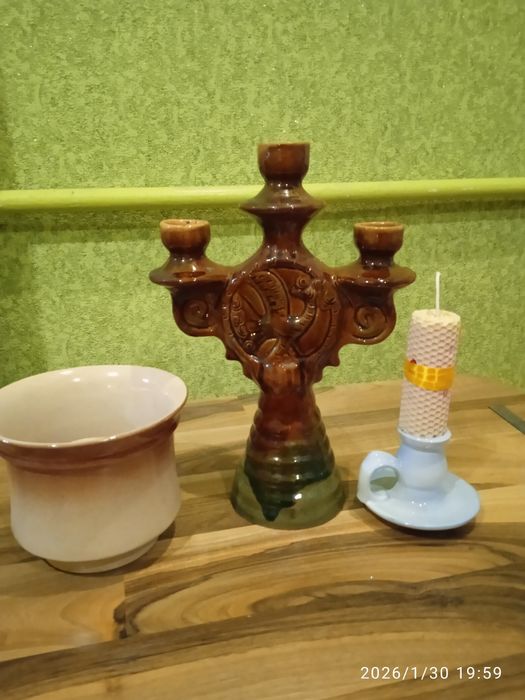 Подсвечники керамика