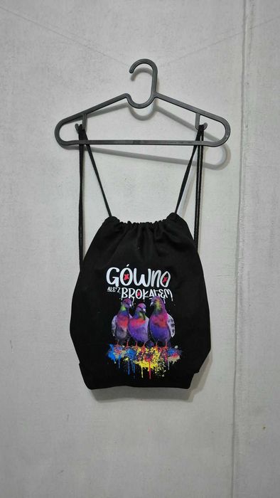 Plecak - gołębie - G z brokatem - NOWY / gónwo