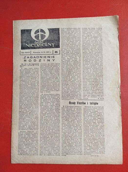Gość niedzielny, tygodnik katolicki 46/1965, 14 listopada 1965