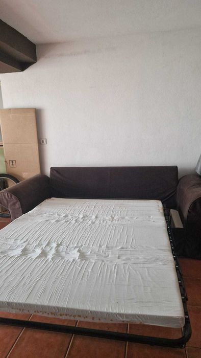Sofá / sofá-cama castanho