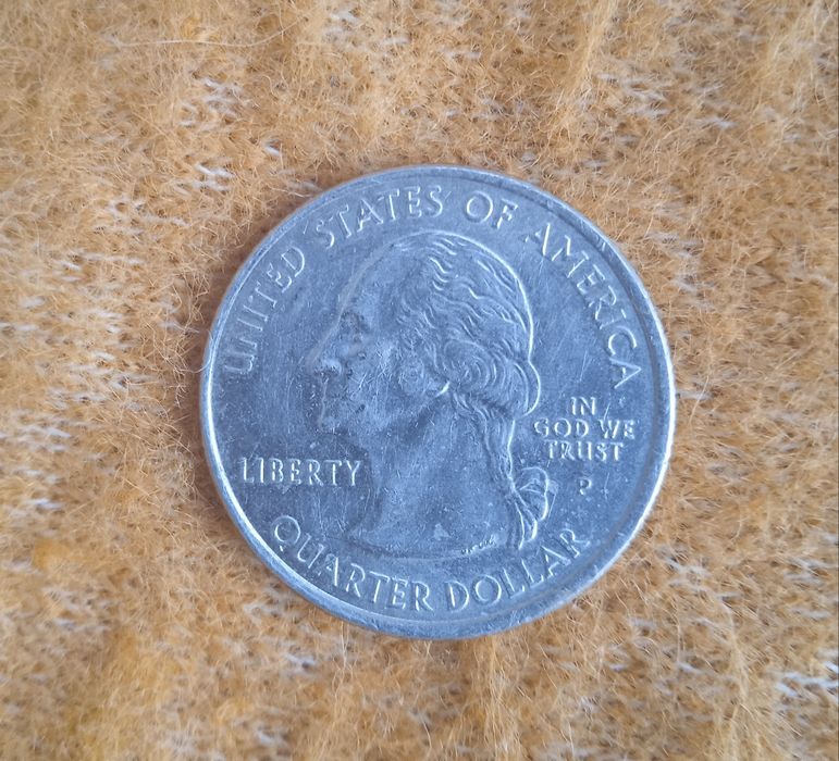 Монета Liberty  Quarter  Dollar 2007р. перевертиш