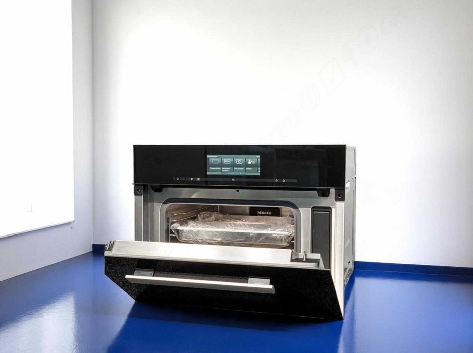 Парова піч Miele / Міле DGM 6800, комбінована, 45 см, чорна/хром