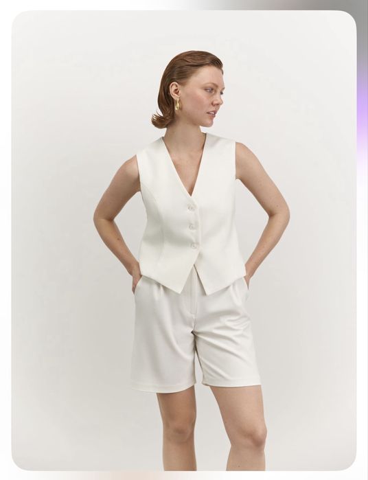 Білі літні шорти DiaDia (XS) в стилі old money