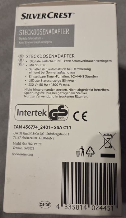 Programator czasowy do gniazdka