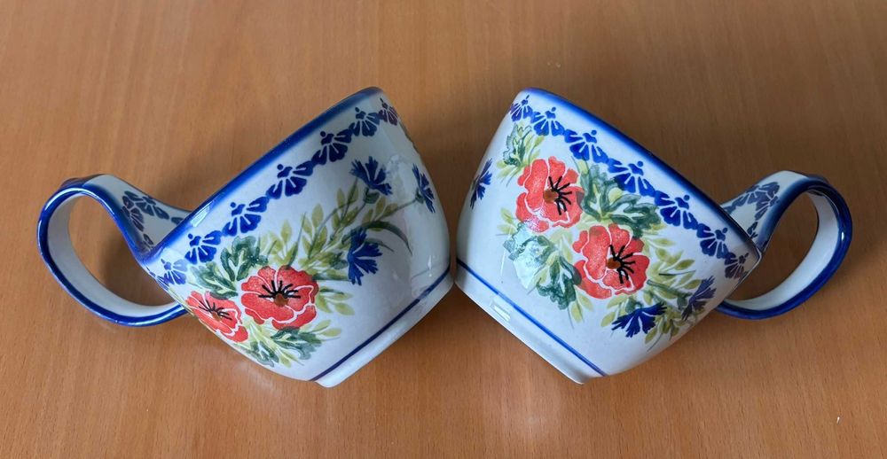 NOWE Czerpaki, 2 szt. UNIKAT, ceramika Bolesławiec