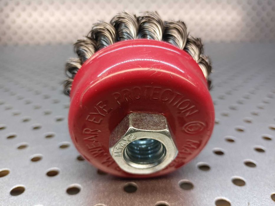 100szt. Szczotka M14 Druciana Czołowa 75mm Drut skręcany szczotka 75mm