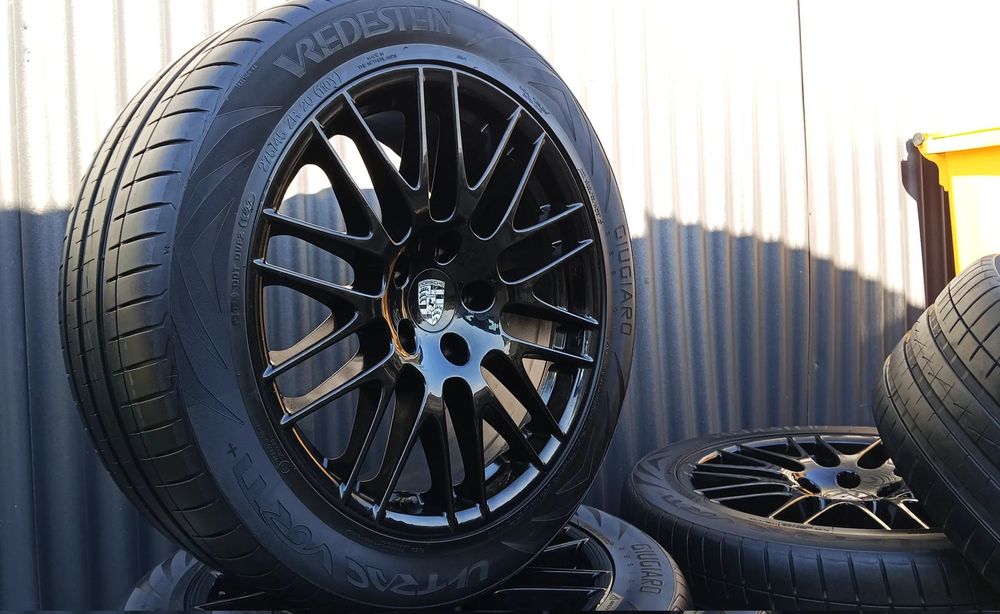 PORSCHE CAYENNE 20 5x130 Model Spyder Oryginalne Koła Felgi Opony Letnie