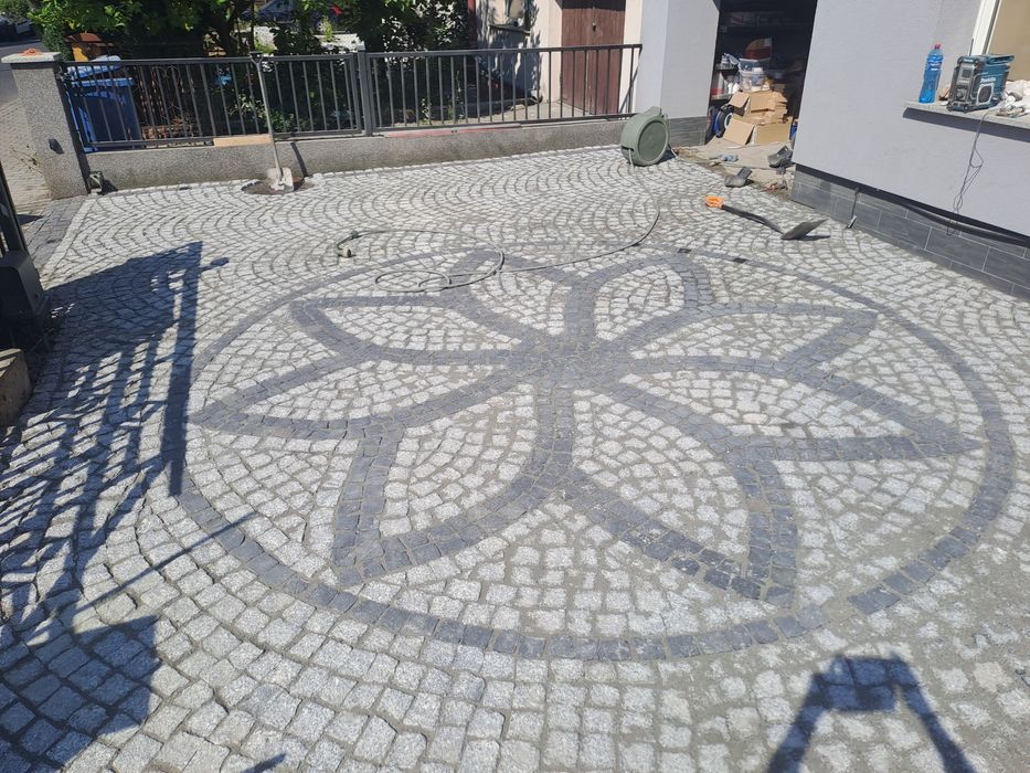 Brukarstwo Układanie kostki granitowej