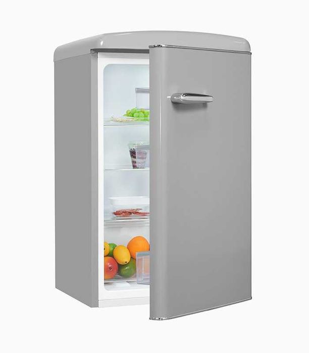 Lodówka chłodziarka retro Exquisit RKS120-VH-160F szara