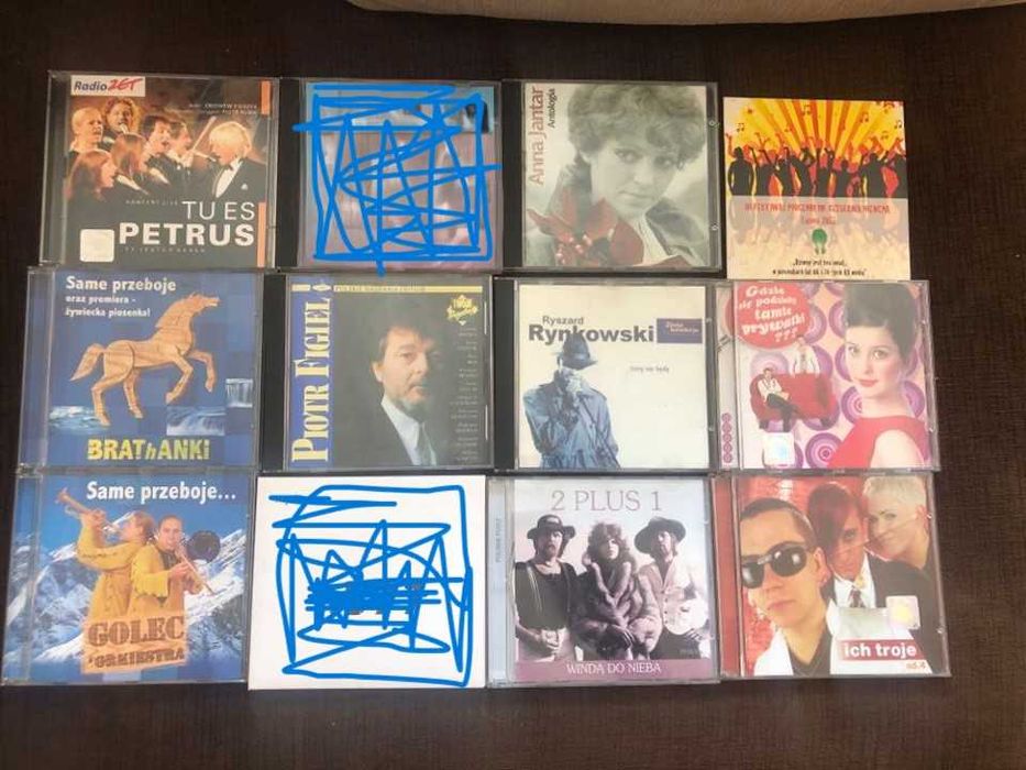 płyty CD polskie mix 12 płyt