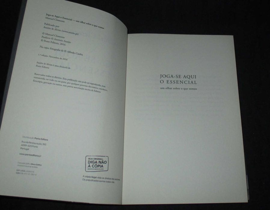 Livro Joga-se aqui o Essencial Manuel Clemente